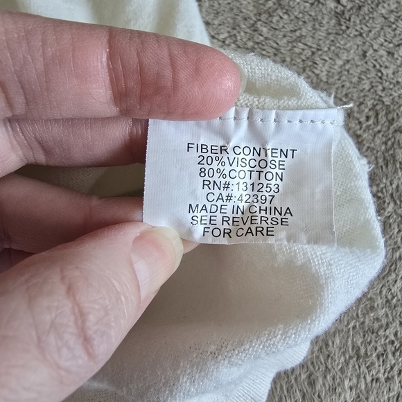 Pink Martini lightweight cream cardigan size large - Picture 11 of 12